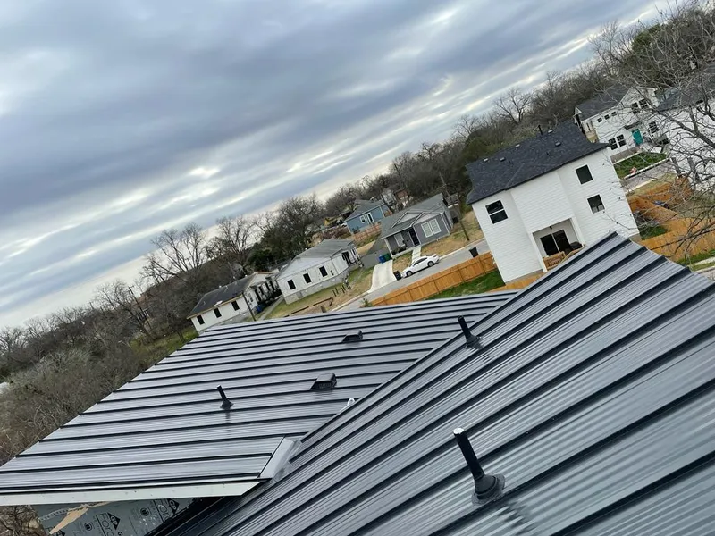 Standing seam metal roof panels with vents for Skylight Repair in Ettrick